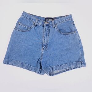 LA Blues Vintage 90s Blue Denim High Waisted Jean Shorts Womens Small